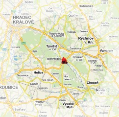 mapa regionu
